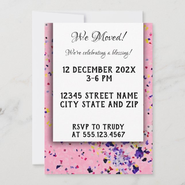 Invitación Mi Casa Es Mi Casa Santuaria Bendiciendo Inspiraci (Reverso)