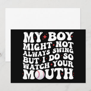 Invitación Mi chico puede no siempre balancearse pero yo sí, 