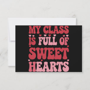Invitación Mi clase está llena de enamorados Día de San Valen