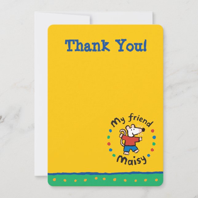 Invitación Mi cumpleaños de Maisy del amigo (Anverso)