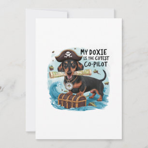 Invitación Mi Doxie Es El Copiloto Más Bonito