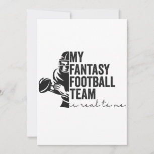 Invitación Mi equipo de fútbol fantástico es real para mí Reg