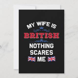 Invitación Mi esposa es una monarquía británica del Reino Uni
