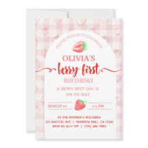 Mi fruta de fresa Berry First Birday