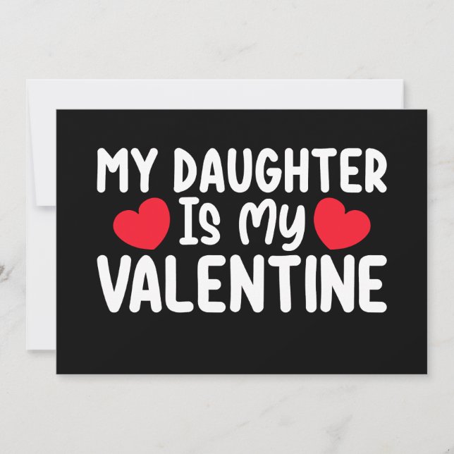 Invitación Mi Hija Es Mi Familia De Amor De Mamá Valentina (Anverso)