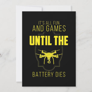 Invitación Mi Juego Es Drone Volador