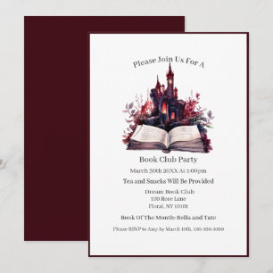 Invitación Mi lugar feliz es... el club de lectura