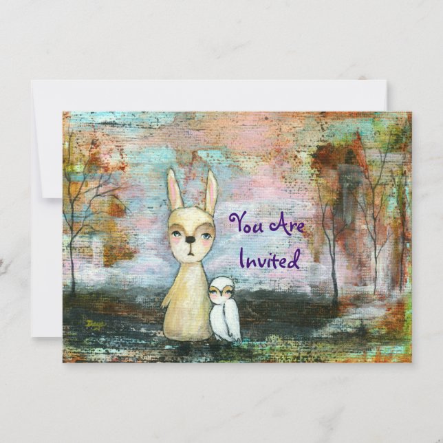 Invitación Mi mejor amigo usted es pintura original invitada (Anverso)