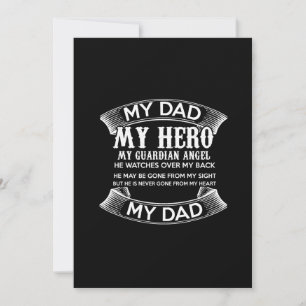 Invitación mi papá mi héroe mi ángel guardián me vigila