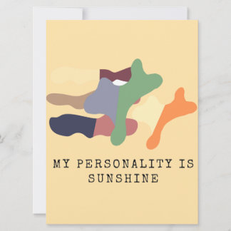 Invitación Mi personalidad es Sol