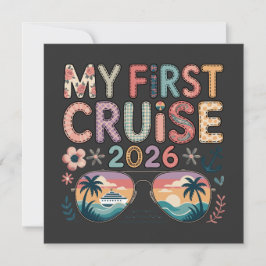 Invitación Mi Primer Crucero 2026, Regalo de Vacaciones de Cr