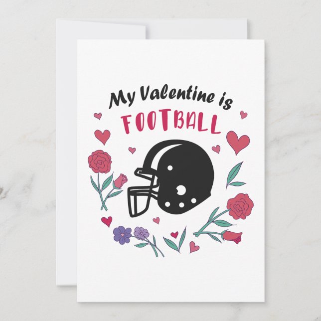 Invitación Mi San Valentín es el Fútbol (Anverso)