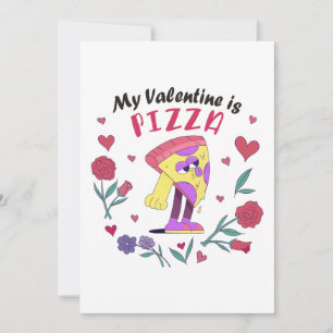 Invitación Mi San Valentín es pizza