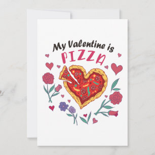 Invitación Mi San Valentín es Pizza