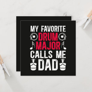 Invitación Mi tambor mayor favorito papá de un tambor