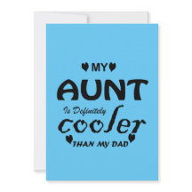 mi tía es definitivamente más fresca que mi papá