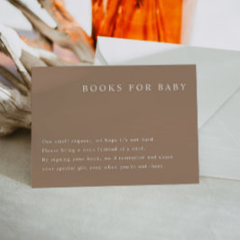 Invitación MIA Earth Tone Baby Shower Boys for Baby Card