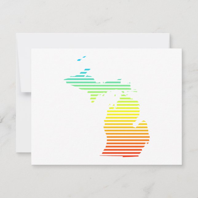 Invitación michigan chill fade (Anverso)