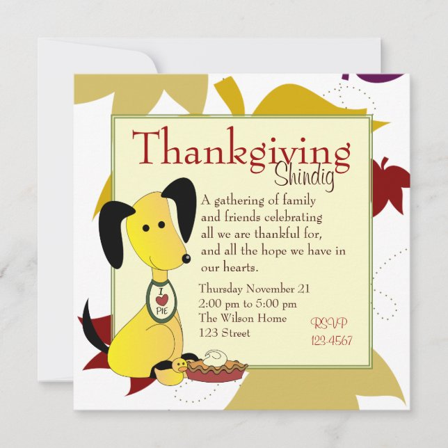 Invitación Mick y Henry Love Pie (Anverso)