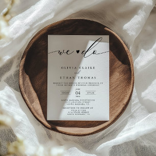 Invitación Micro Intimate We Do Courthouse Boda