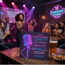 Micrófono de fiesta de cumpleaños con karaoke de n