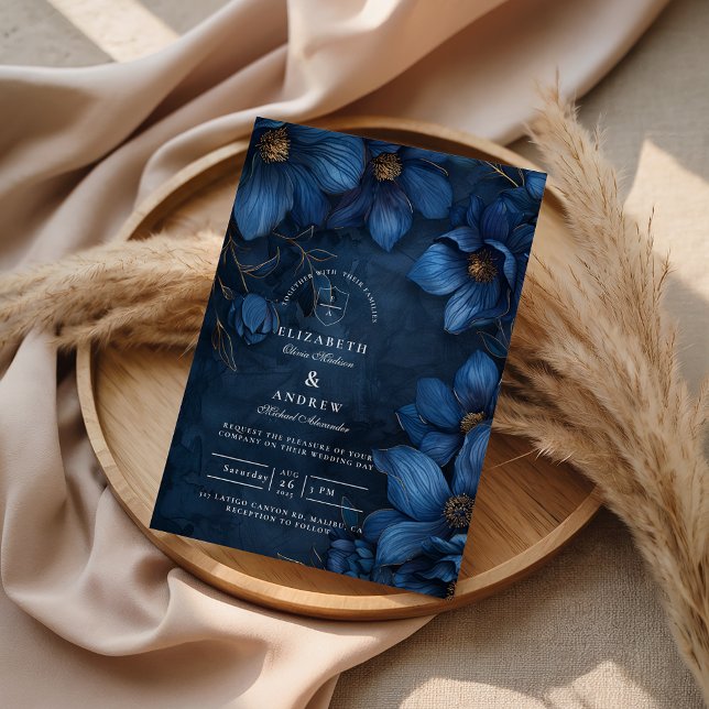 Invitación Midnight Copper Garden Wedding (Subido por el creador)