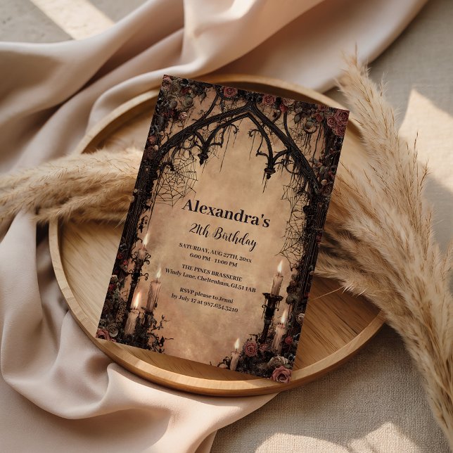 Invitación Midnight Gothic Cathedral Birthday (Subido por el creador)