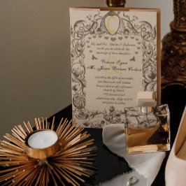 Invitación Miel Granja Rustic Barn Bumble Bee Hive Floral