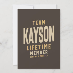 Invitación Miembro Vitalicio del Equipo Kayson Nombre Persona