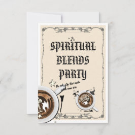 Invitación Mikitiez Halloween espresso bruja cafetería