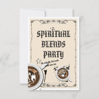 Invitación Mikitiez Halloween espresso bruja cafetería