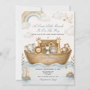 Invitación Milagro Boho Está En Camino Fiesta de Bebé del Arc