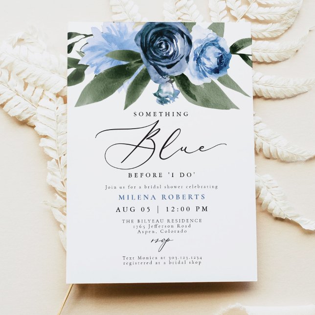 Invitación MILENA Algo Azul Antes De Hacer Ducha Británica (Subido por el creador)
