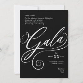 Invitación Milestone Gala Invitation