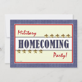 Invitación militar del fiesta de las estrellas del