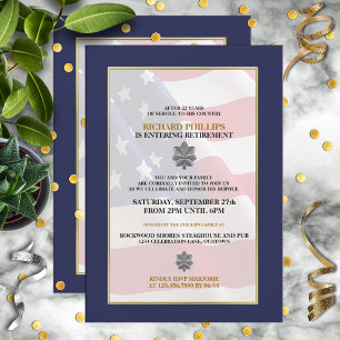 Invitación Military Retirement Party Invitations