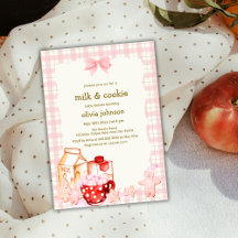Milk & Cookie Gingham Winter Baby Shower