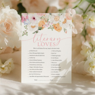 Invitación Millie Literary Loves Game