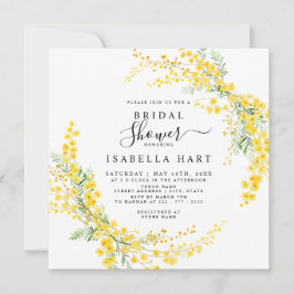 Invitación Mimosa Spring Flores Boho Floral Bridal Shower