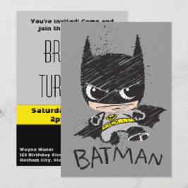 Invitación Mini esbozo de Batman clásico