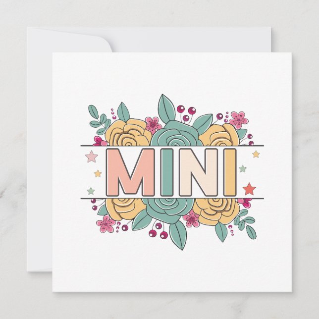 Invitación Mini Flor (Anverso)