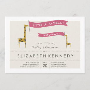 Invitación Mini jirafas