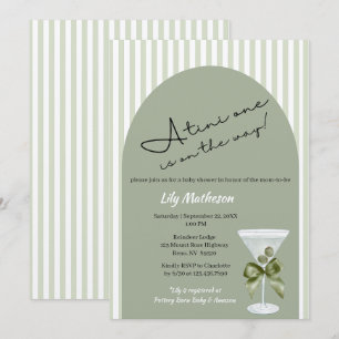 Invitación Mini Martini 'tini-uno' Baby Shower