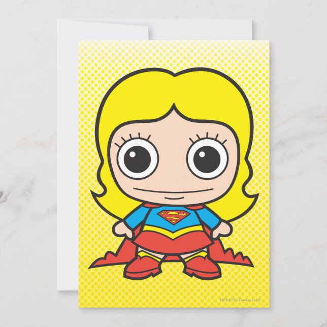 Invitación Mini Supergirl (Anverso)