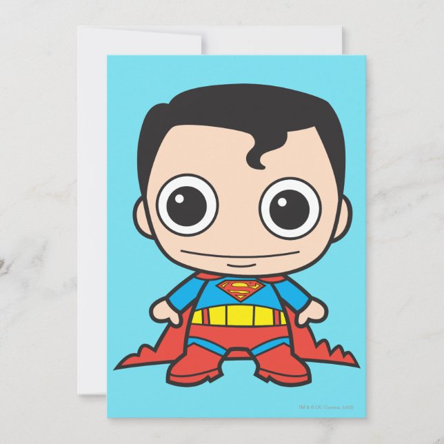 Invitación Mini Superman (Anverso)