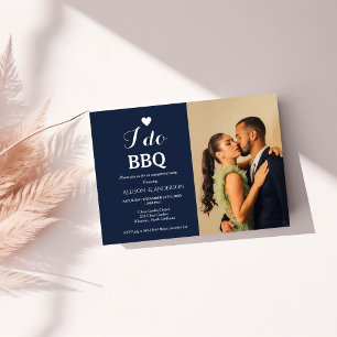 Invitación Miniamlist script i do bbq engagement party