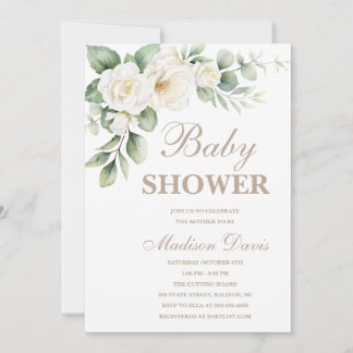 Invitación mínima a Baby Shower