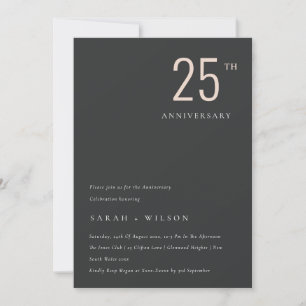 Invitación mínima a cualquier año de Rubor negro