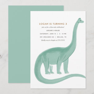 Invitación mínima a la fiesta de cumpleaños de los