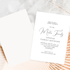 Invitación mínima a la reunión familiar clásica